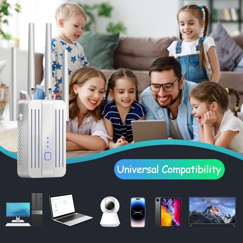 undefined WiFi Extender Signal Booster for Home: Internet Repeater Range Covers Up to 9995 Sq.ft and 45+ Devices for House Wireless Office Basement Room (White, 3XL) の商品画像 6