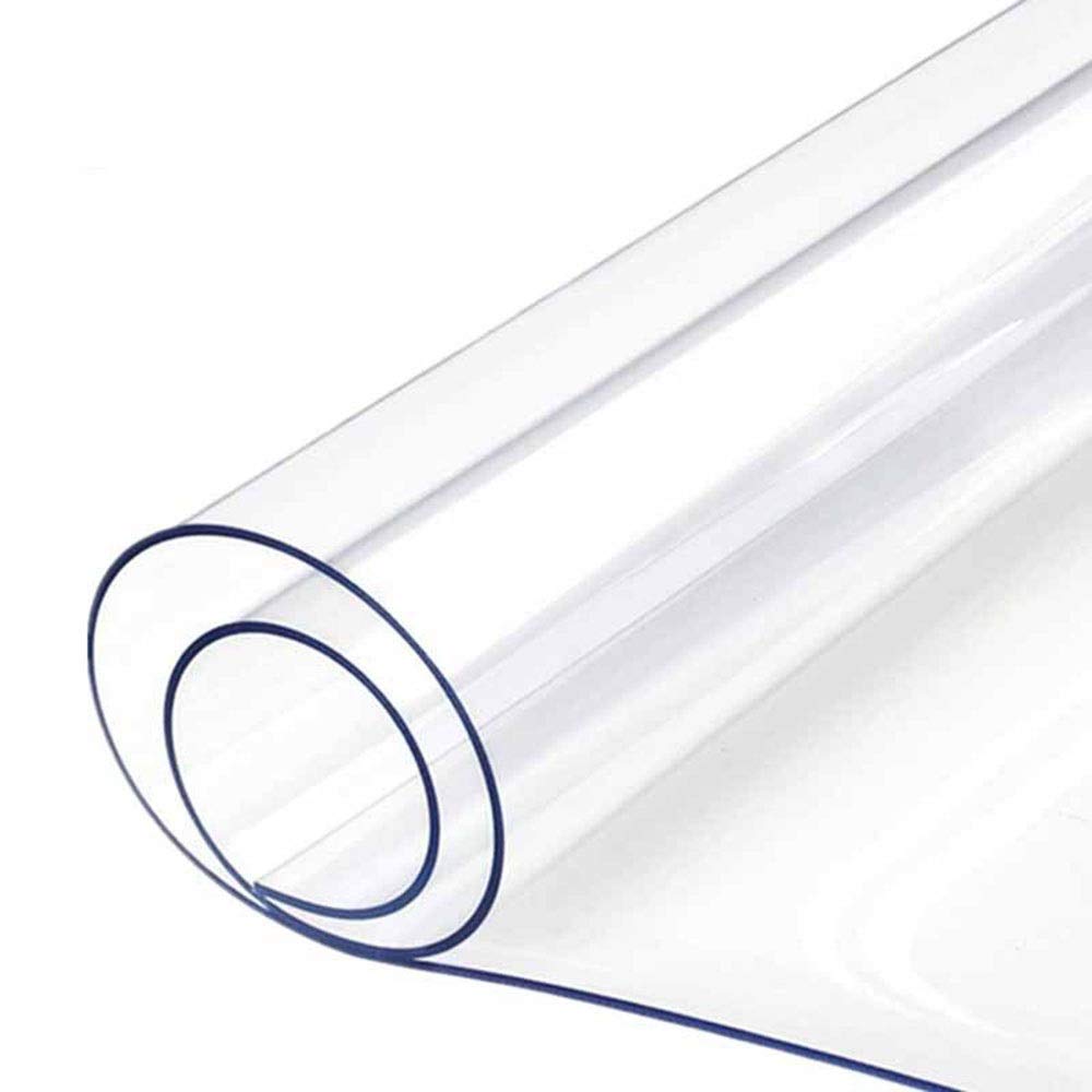 Copri Scrivania Trasparente Pad protettivo resistente al calore impermeabile e antigraffio personalizzabile Utilizzato per scrivanie da ufficio scrivanie tavolini da caffè MINGX(Clear-2.0mm,85x135cm)