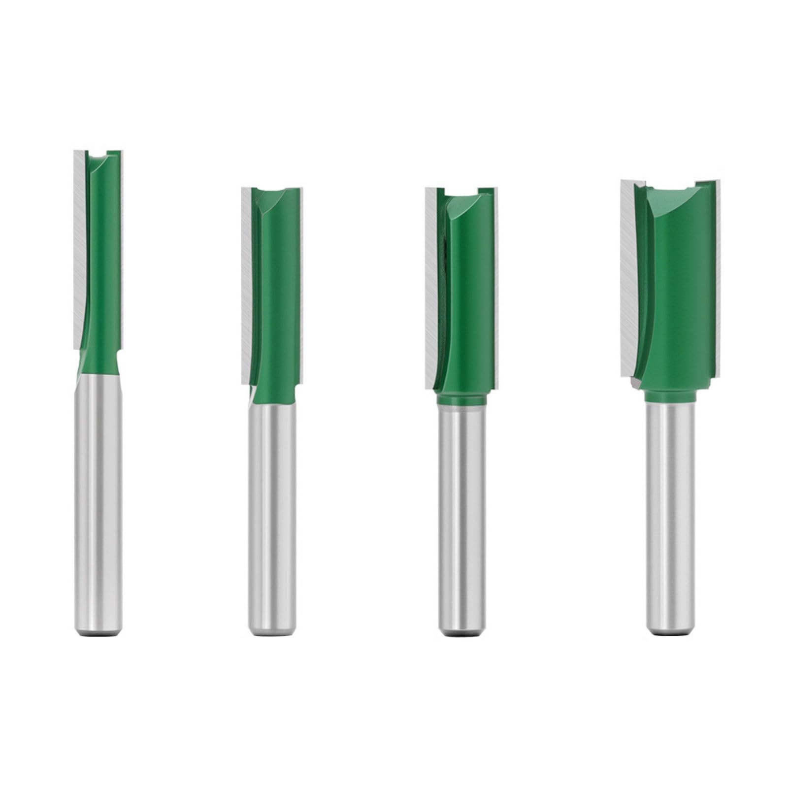 of 4 Stable Carbides Wood Trimming Router Bit 1 / 4Inch Shank for Accuracy Clean Edges Cutting in Woodworking Applications Carbides Trimming Router Bit Shaping Set