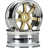 HPI Racing 3320 Rays 57S-Pro Gram Lights, 6mm Offset, Chrome and Gold