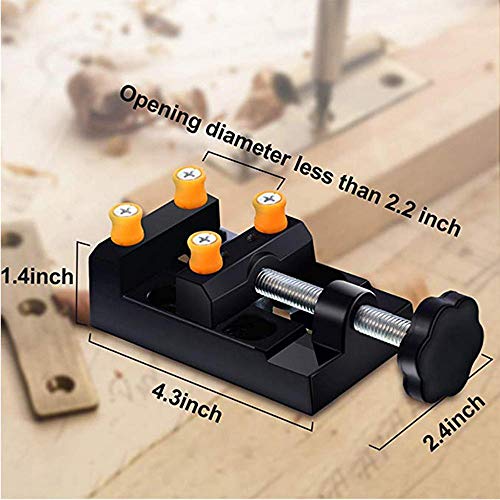 TopHomer 37 Pieces Pin Vise Hand Drill for Jewelry, Mini Manual Drill Kit - Micro Twist Drill, Pin Vise PCB Drill, Rotary Adjustable Hand Press Drill for Resin, Wood, Plastic (0.3-1.2 PCB)