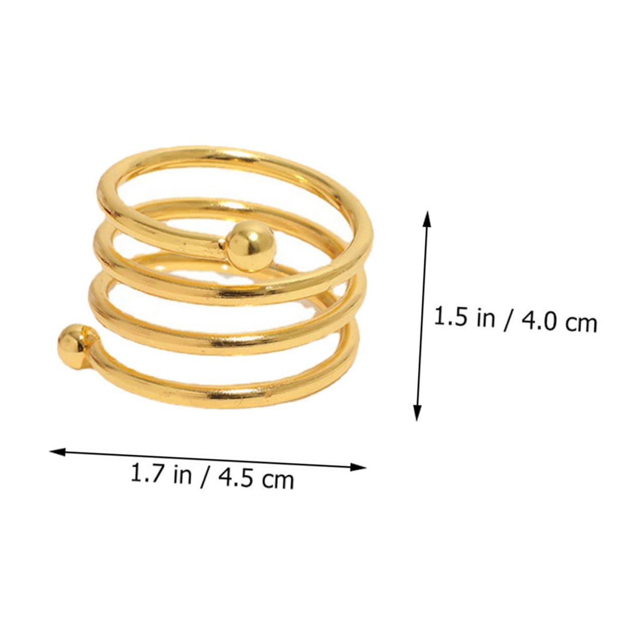 24 Anillos para Servilletas Dorados de Metal Broches Espirales Decorativos para Servilletas de Mesa Ideales para Bodas Banquetes y Cenas Elegantes