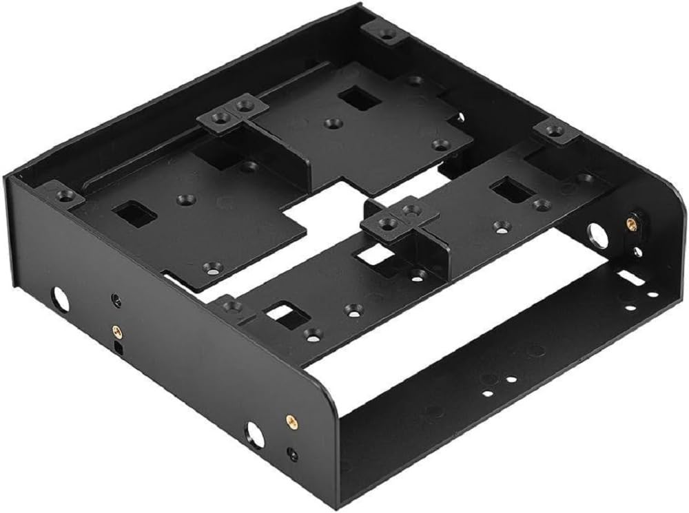 NALACAL 5.25 to 3.5/2.5 Floppy-drive Bay Bracket, 2.5" / 3.5" HDD/SSD to 5.25" Drive Bay Computer Mounting Bracket Adapter for Desktop