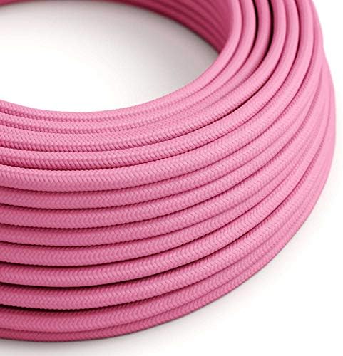 CA Creative Cables Fuchsia Rayon Covered Round Electric Cable - RM08-150ft, 3 x 18 AWG
