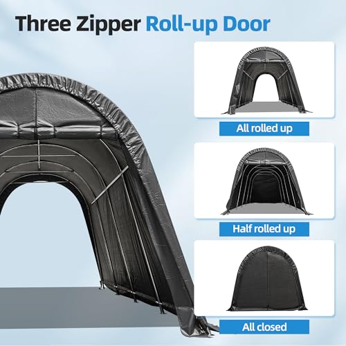 10x20 FT Portable Steel Frame Carport