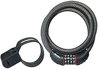 Master Lock 8122D 6ft Combination Bike Cable Lock - Set Your Own 4-Digit Code, Flexible Braided Steel, Theft Deterrent