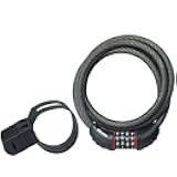 Master Lock Cable Lock, Set Your Own Combination Bike Lock, 6 ft. Long, Black, 8122D