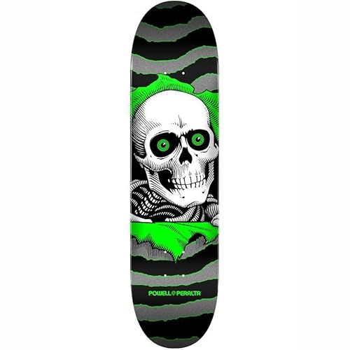 Powell Peralta PP Skateboard-Brett / Deck, 20,3 cm, silberfarben / Grün Cover
