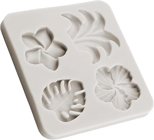 Miniatura 5 de Molde de flores tropicales para hojas de hibisco, flor de hibisco, moldes de silicona para fondant de silicona para decoración de tartas, decoración