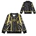 Okranthize Pop Singer fashion Hoodie Jacket (6-7y) b Black Gold