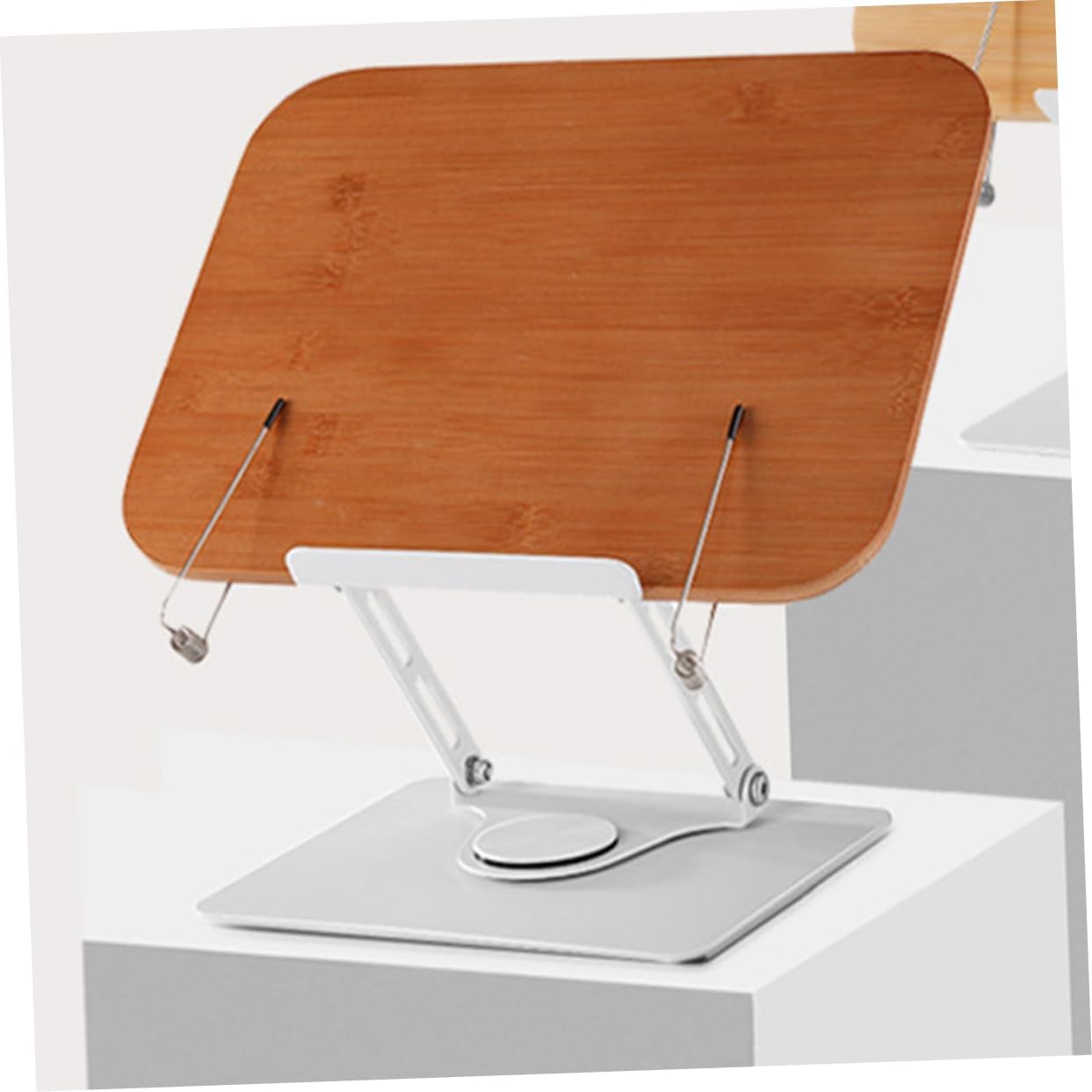 Homoyoyo Book Stand Rotation Reading Holder for Desk Compact Design Material for Textbooks and for Spaces
