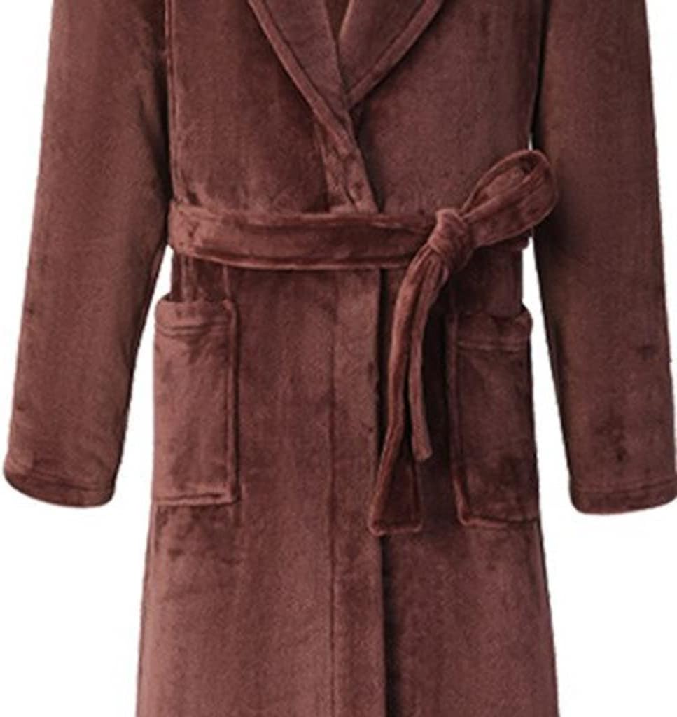 Winter home clothes loose bathrobe flannel men's robe pajamas plus size thickened coral fleece