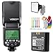 Godox V860II-C V860IIC TTL Flash for Canon, GN60, HSS 1/8000s, 2.4G Wireless Speedlite, Li-ion Battery (650 Shots), External On-Camera Flash with Diffuser Kit