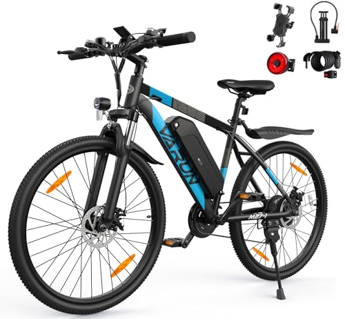 HILAND 29 Zoll E-Bike Elektrofahrrad Mountainbike 250W Motor,Elektro Mountain Bike für Damen und Herren Shimano 21 Gang Scheibenbremse Federgabel mit 36V 10.4Ah Lithium-Akku
