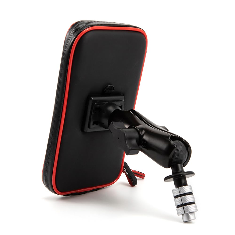 Moto Support de téléphone Portable Support GPS pour Smartphone 4 '' - 7 '' s'adapte à Toutes Les Motos avec des Trous de 12mm-24mm pour R1 R6 F5 CBR650F VFR1200 Vfr800 GSX-R750 (D)