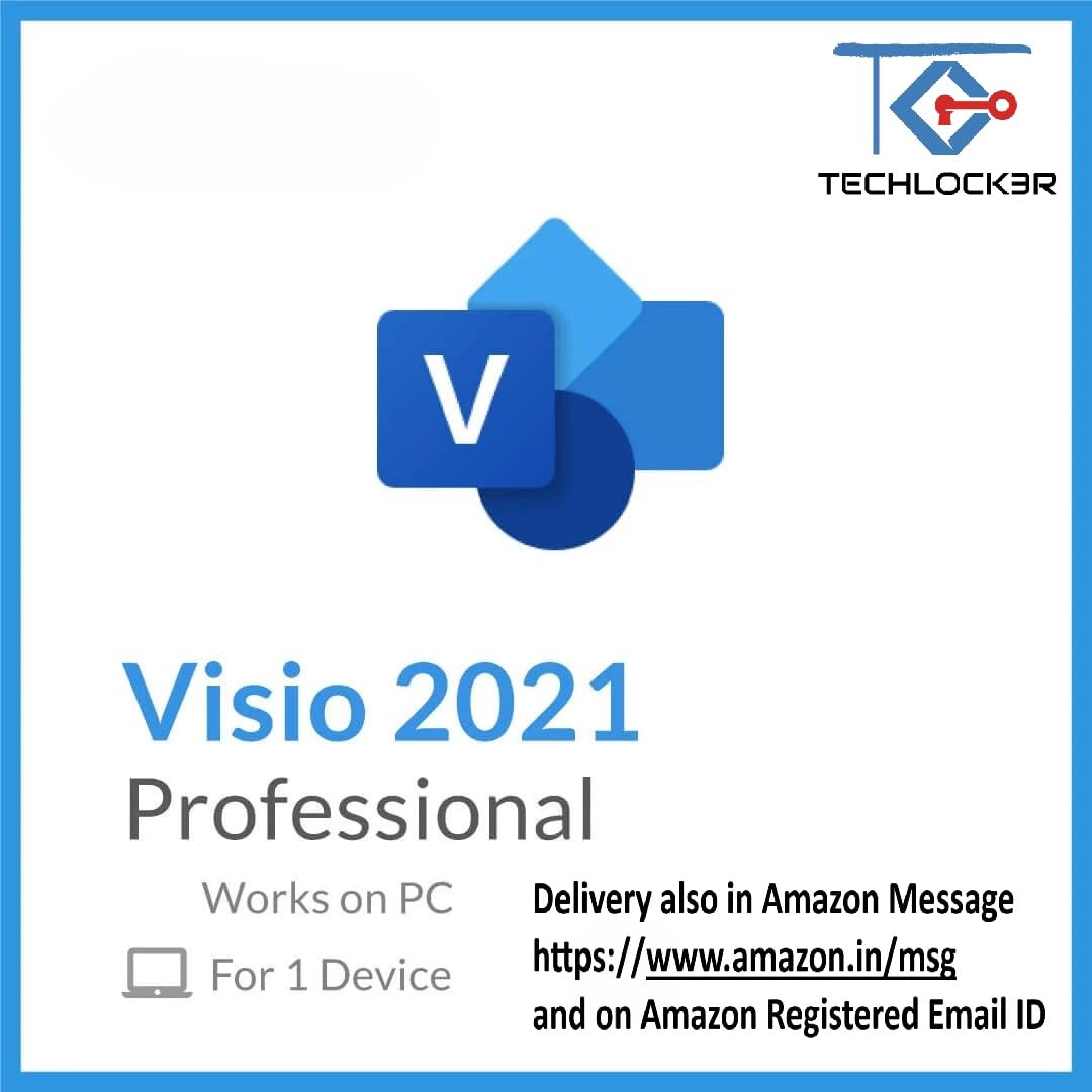TECHLOCKER Visio Professional Pro 2021 | Retail Product License Key Only | 1 User/PC/Laptop Win 10 or 11 only | Lifetime Validity | Quick Delivery | Motherboard Bind License |-picture-12