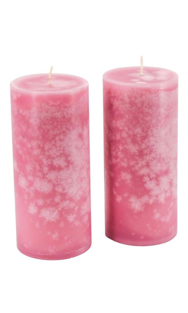 Candele per l'Avvento/candele a colonna/candele (Safe Candle) – Grande scelta – Corona dell'Avvento/ghirlanda di Natale/candele di Natale., Antikrosa, XL & Breit: Höhe 18cm / Ø 8cm - 2 Stück