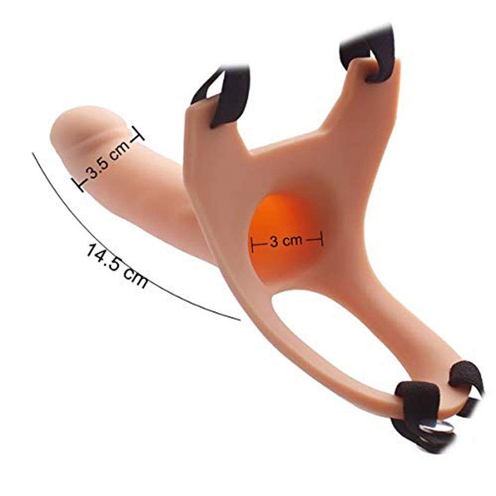 Dildo Strap-On per Uomo Aiuto per La Disfunzione Erettile, Imbracatura Realistica con Strapon Pene Ingranditore Extender Faloimitator Longer for Men