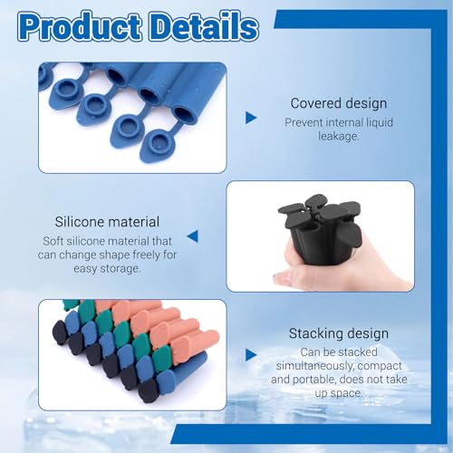 Set de 8 bandejas para hielo de silicona colores surtidos miniatura 3