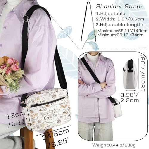 TOBGBE BG3 Merch BG3 Quotes Crossbody Purse Bag Astarion Fans Adjustable Shoulder with Strap Role Play Game Lover Gifts4