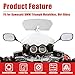 Goldfire Universal Motorcycle Windshield Extension Windscreen Extended Deflector Adjustable Airflow Wind Deflector for Kawasaki BMW Triumph Motobikes, Dirt Bikes (Color: Smoked)
