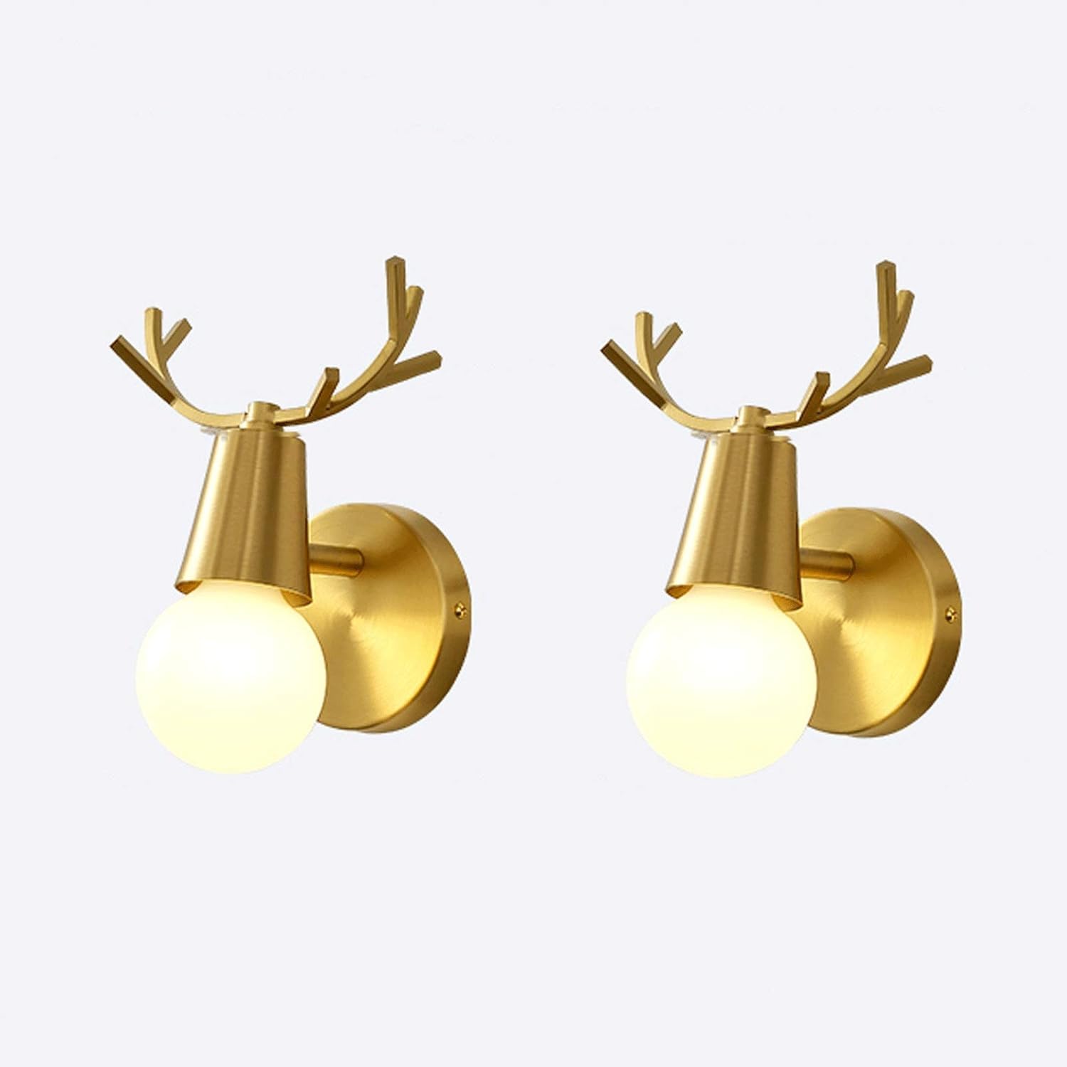 ASerZenith All Copper Antler Wall Lamp Wall Mount Light Modern Indoor Lighting Fixture Lamps,Chandelier Lamps(Wall Mount-2Pack)