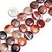 Produktbild shgbeads rot onyx Botswana Achat Edelstein Lose Perlen Natur Tropfen 18 x 25 mm Kristall Energy Stone Heilkraft für Schmuckherstellung 38,1 cm, 16mm Red, 16 mm