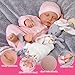 Milidool Lifelike Reborn Baby Dolls Girl-20-Inch Soft Body Realistic Silicone Baby Doll Newborn Baby Dolls American Sleeping Girl Real Life Dolls with Clothes and Toy Accessories Gift for Kids Age 3+