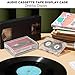 TXEsign Audio Recording Cassette Tape Frame Display Case, Acrylic Cassette Tape Display Box for Wall and Tabletop Display, Standard-Size Cassette Tape Case Protector Case Wall Mount Case