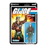 Super7 G.I. Joe General Hawk - 3.75' G.I. Joe Action Figure with Accessory Classic Cartoon Collectibles and Retro Toys