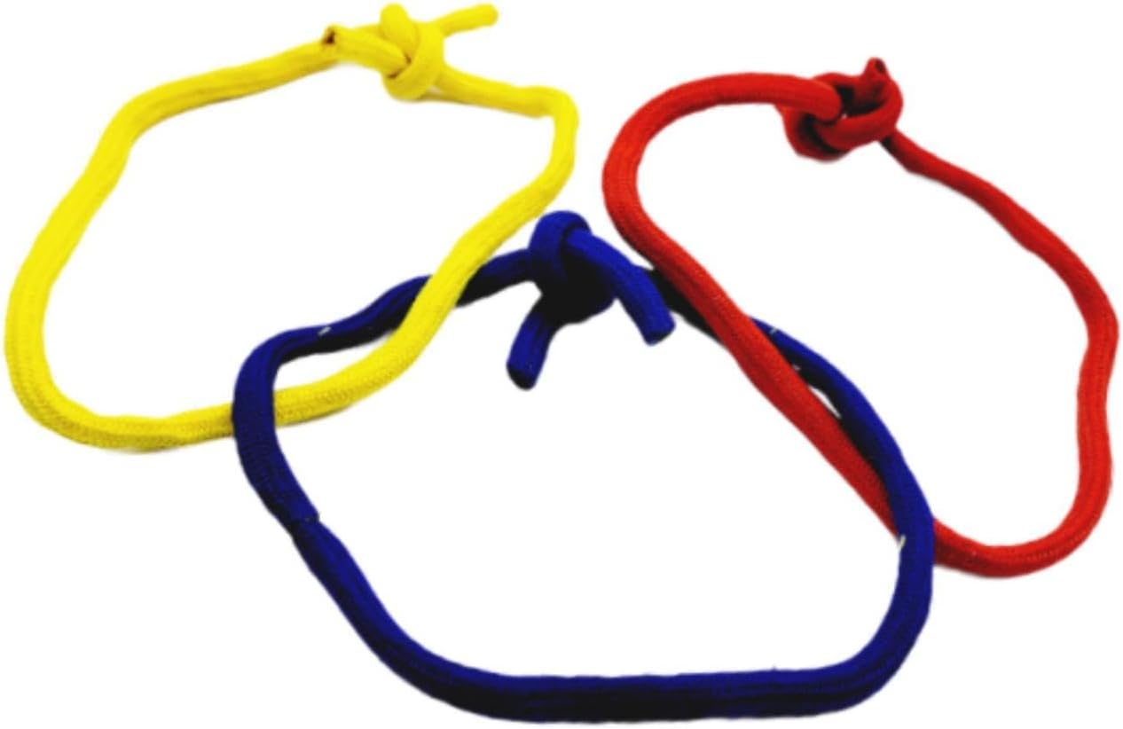 pistro Linking Rope Loops Magician Tricks Props Tie Untie Knots Professional Three Ropes Illusion Gimmick Props for Show Party Stage