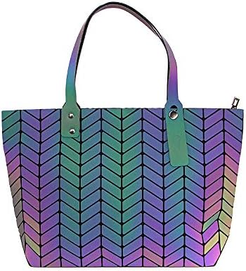 Fashion Backpack Collection Geometric Luminous backpack Reflective Purse Tote Bag Holographic Wallet Laser Backpack for women