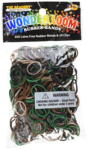 The Beadery 7295551 Wonderloom Bands, Camouflage/Multicolor