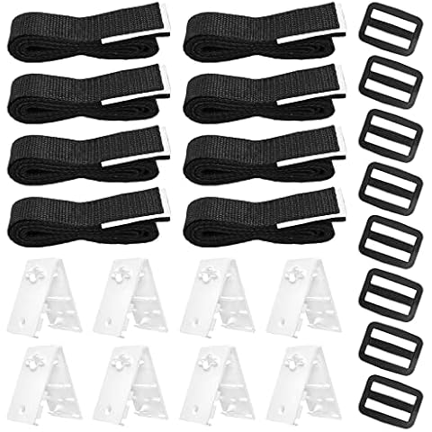 S-Union Pool Aufroller Aufrollvorrichtung Fahrbar Solarfolie, Solardecken-Gurt-Kit für universelle Schwimmbecken im Boden, einschließlich 8 Nylongurte mit Laschen, 8 Kordelplatten, 8 Schnallen Cover