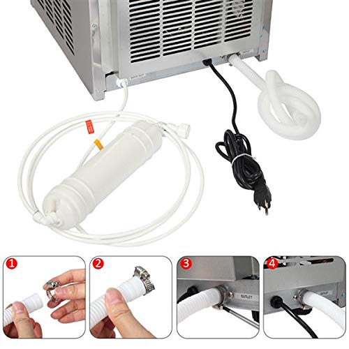 Máquina de Hielo Comercial 120V 50KG/H Acero Inoxidable miniatura 5