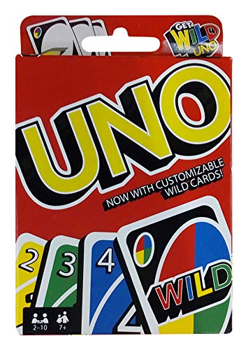 Image of Mattel Uno Card Game with Customizable Wild Cards - Multicolor Carton