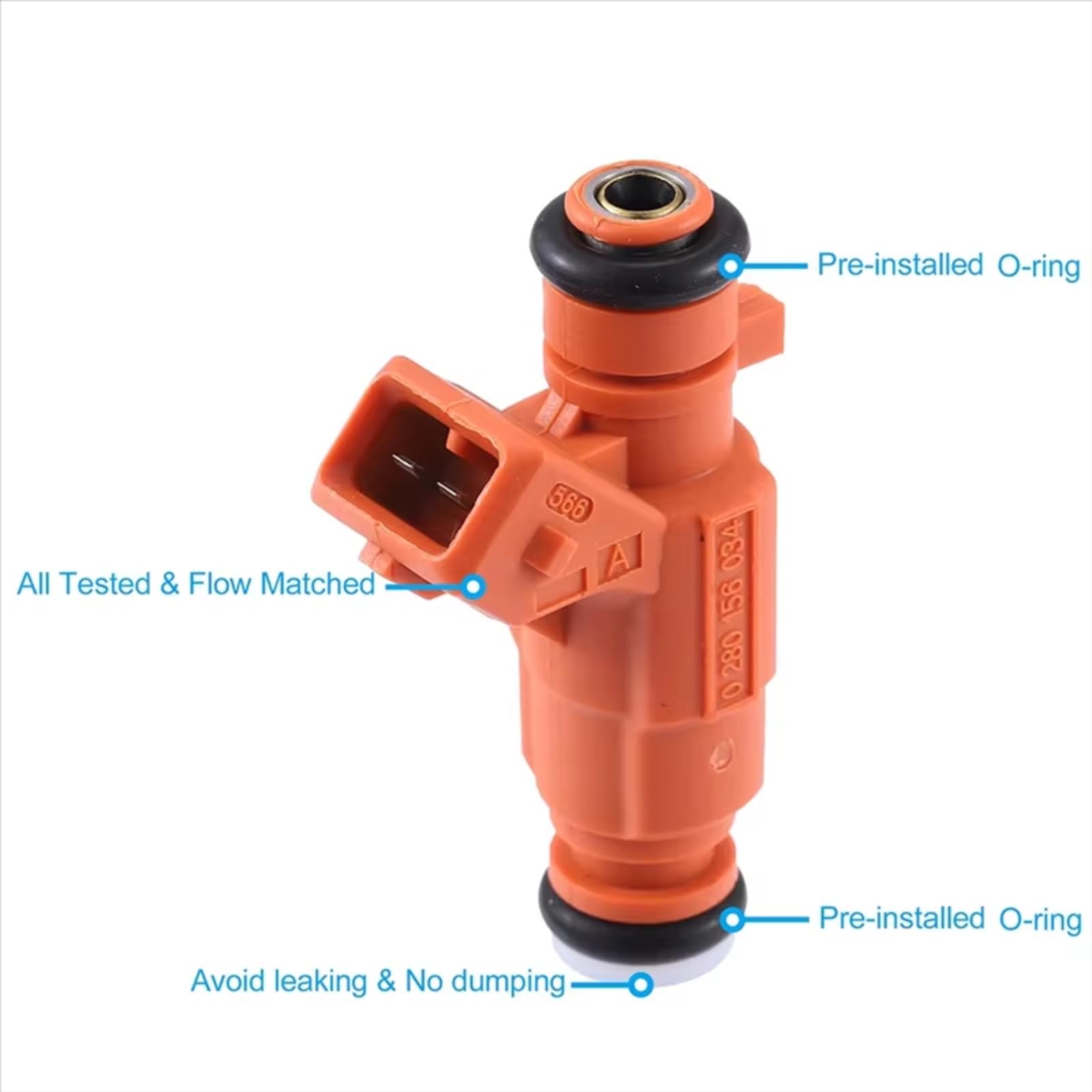 Boquilla Inyector 1 Inyector De Combustible Para Coche 0280156034 1984E9 Compatible Con Peugeot 1007 2005 206 1998-2009 307 2000 2001 2002 2003 2004 2005 2006 2007 1.6L