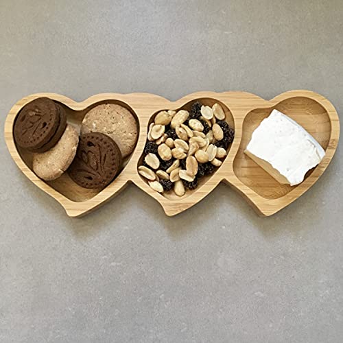 Petisqueira coracao em bambu L25xP10xA1,7cm-BAMBU - Dynasty- Full Fit