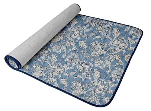 Tapis repassage magnétique coton pliable avec repose-fer lavable - 8