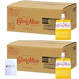 カロリーメイト ゼリー アップル味 215g×48個セット（24個入り×2ケース）食活ラボ スマホクリーナー付き（セット品）