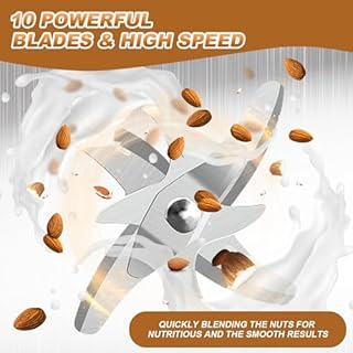 Tefola mungitrice automatica di noci, centrifuga latte 6 in 1 per farina d'avena, latte di soia, latte di mandorle e latte vegetale, 600 ml di bevanda fredda, con funzione di mantenimento del calore e