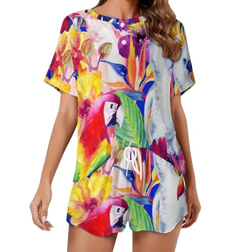 Pyjama femme manches courtes ensemble de nuit été cadeau idéal
