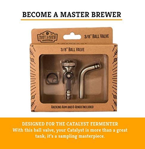Home Craft A Brew - Brew 3/8” Ball Valve – Home Brewing Supplies – Equipment for Catalyst Fermentation System - Thumbnail 4