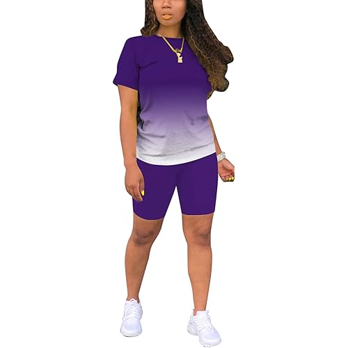 Nimsruc Two Piece Outfits For Women Summer Sweatsuits