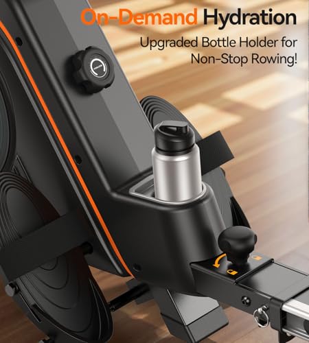 Image of YOSUDA Rowing Machine for Home, Magnetic Rower Machine for Beginners to Athletes, Use with Resistance Adjustment Function, Bluetooth, App Supported, LCD Monitor, and Comfortable Seat Cushion