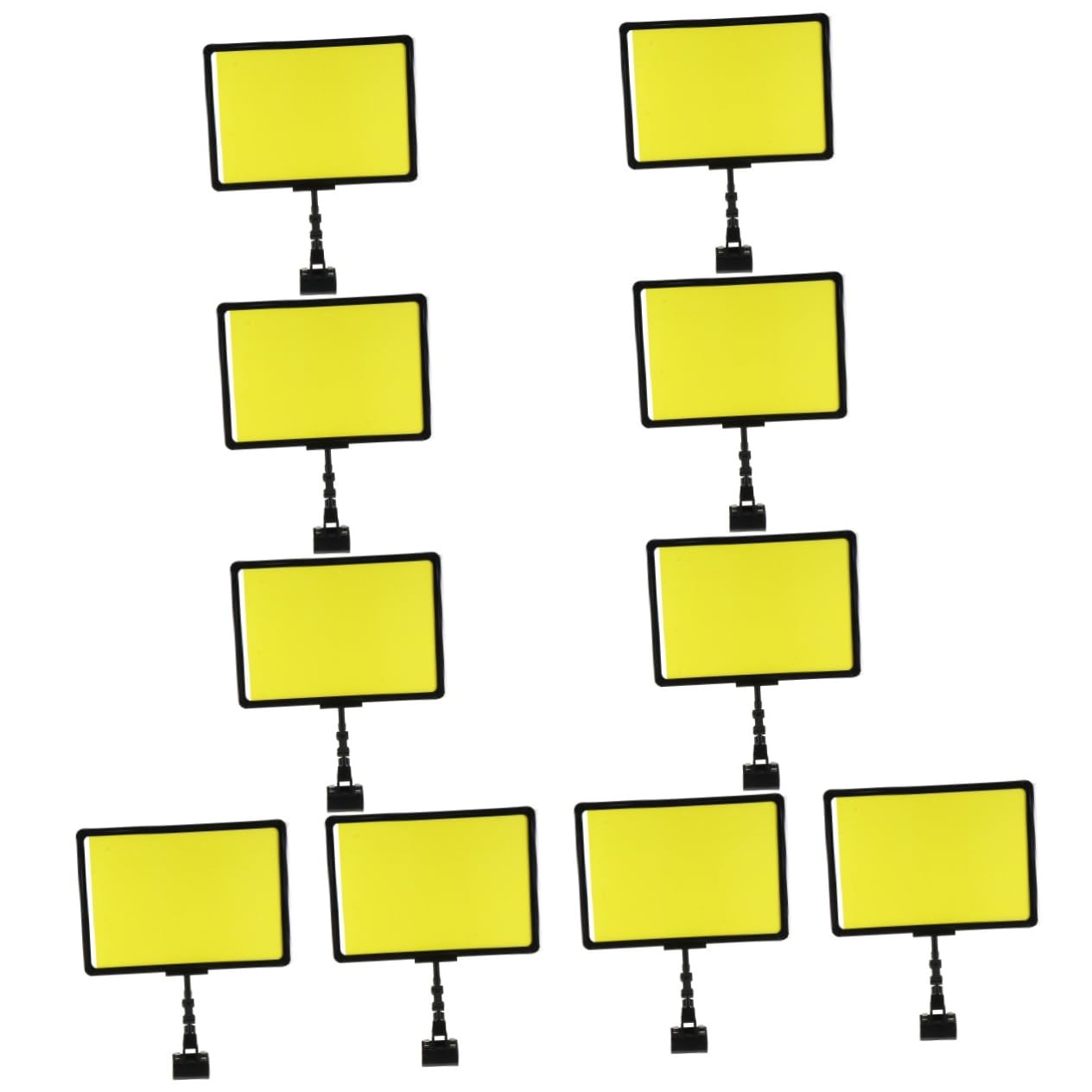 NUOBESTY 10piezas Soporte De Etiquetas De Precio Práctico Para Exhibición Supermercados y Tiendas Clip Transparente Para Carteles De Productos Diseño Simple Para Señalización Comercial
