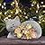 LEAESMHR Solar Cat Outdoor Statue, Resin Solar Cat Lights with Flower for Outside, Garden Cats Figurine for Lawn Porch Yard Art - Birthday Gifts for Mom Grandma Women