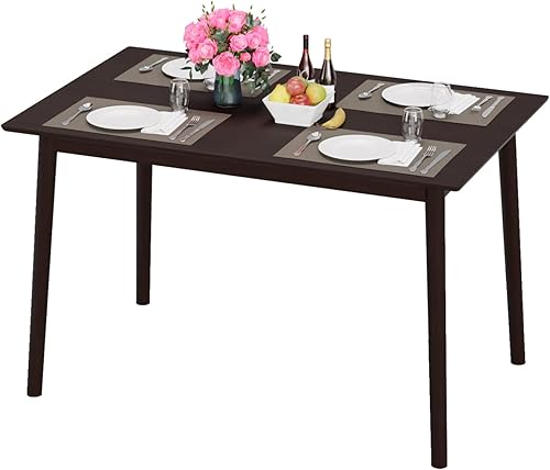 Miniatura 9 de Mesa de comedor de 47 pulgadas, mesa de comedor, mesa de cocina pequeña para espacios pequeños, mesa moderna para el hogar, mesa de comedor