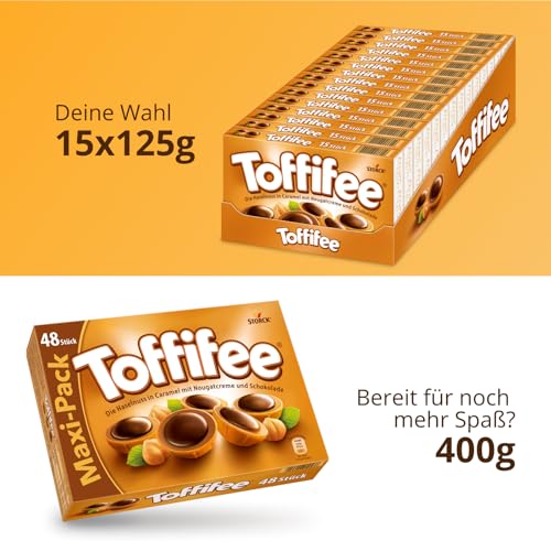 Toffifee Toffifee – 15 x 125 g – Haselnuss in Karamell mit Nougatcreme und Schokolade – ideal zum gemeinsamen Naschen und Teilen - Produktansicht 9 | Belgische Pralinen