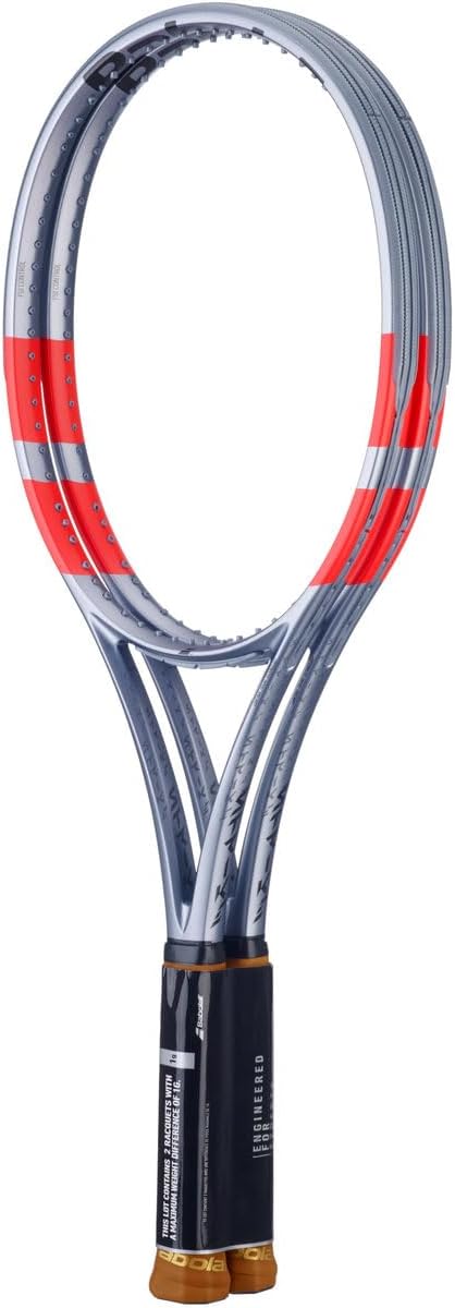 Babolat Pure Strike 97 x2 4th Gen Tennis Racquet (Carbon Grey) - Strung with 16g Babolat Syn Gut at Mid-Range Tension